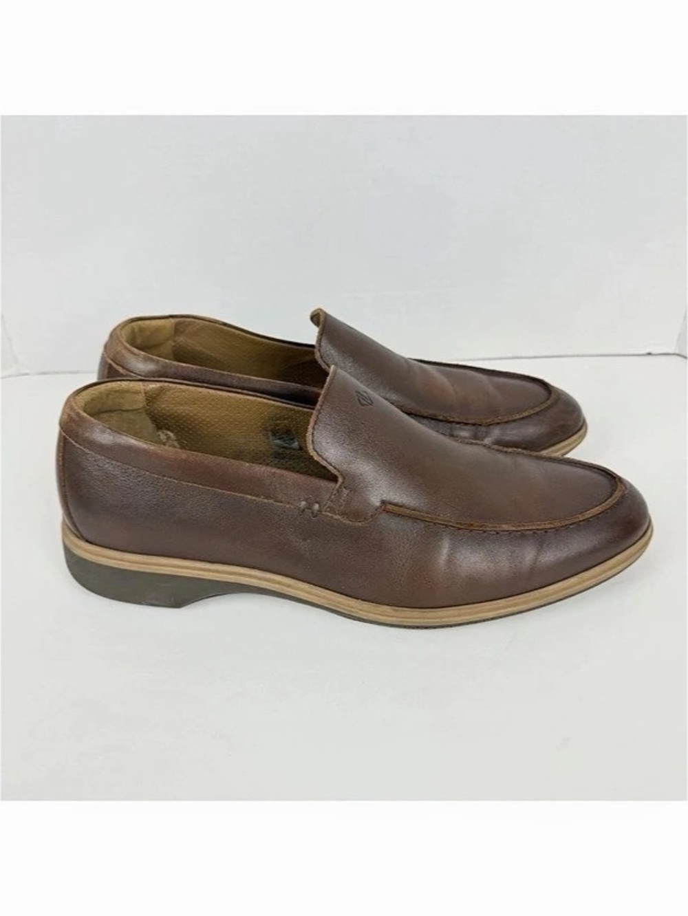 Amberjack Shoes Loafers Brown Leather Mens Size 11.5 M